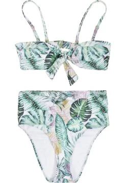 URBAN CLASSICS Set - Bikini - Leaf White -Urban Classics f4ed9e2bacc349fc8662301b2020e26b