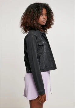 URBAN CLASSICS Ladies Organic Denim Jacket - Spijkerjas - Black Washed -Urban Classics f5d1829d62db4ecb97609271e58a88a6