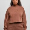 URBAN CLASSICS Oversized High Neck Crew - Sweater - Bark -Urban Classics f6360db669034e07abf989f8b450c811