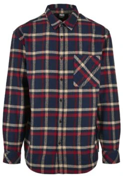 URBAN CLASSICS Overhemd - Navy Red -Urban Classics f7860d4956b44c60b74078aed530180e