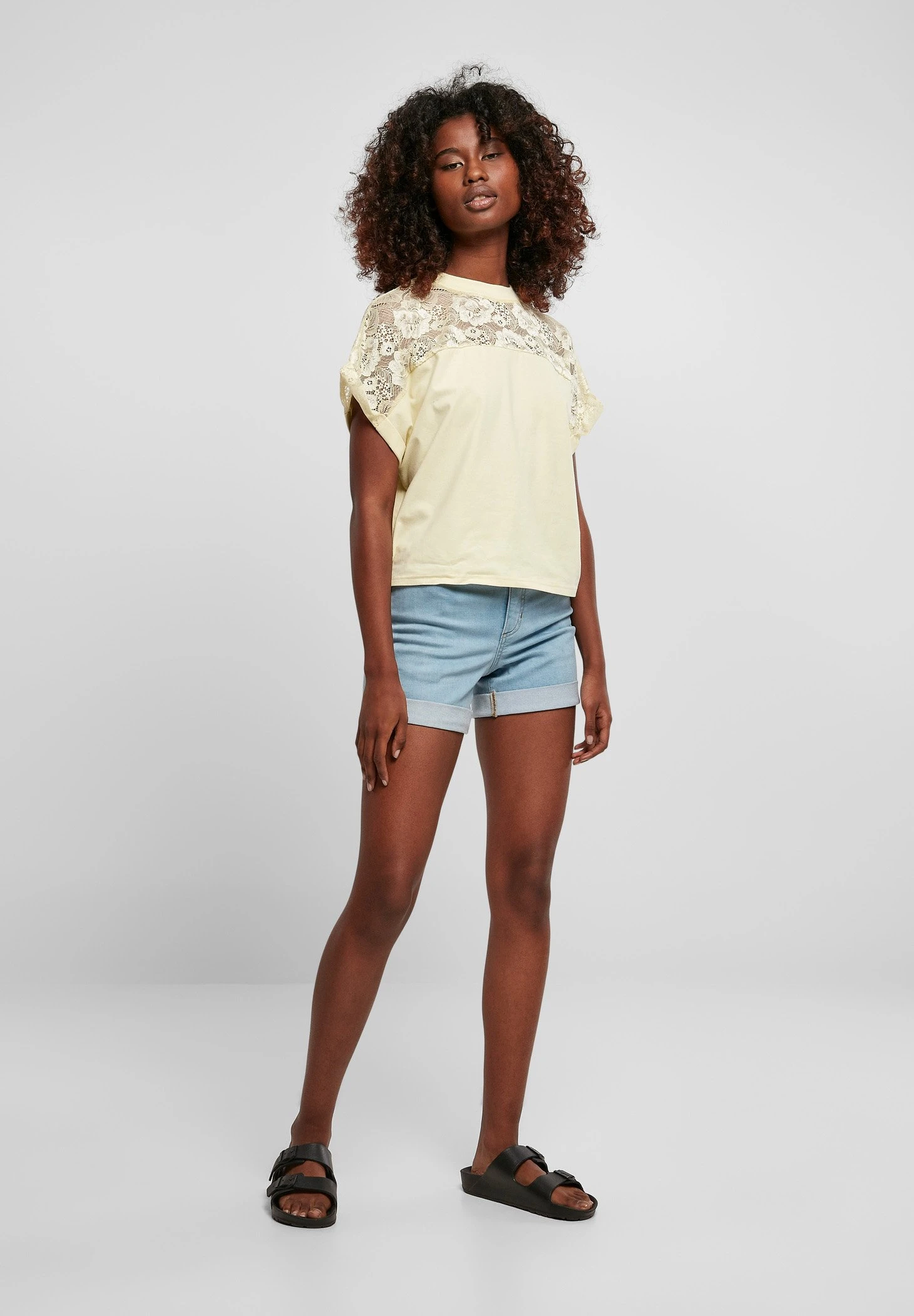 URBAN CLASSICS T-Shirt Print - Softyellow 4 URBAN CLASSICS T-Shirt Print - Softyellow - Afbeelding 2