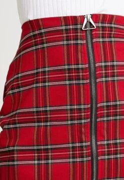 URBAN CLASSICS Ladies Short Checker Skirt - Minirok - Red/Black -Urban Classics f98f7d2cbca14feeb1a152abe97f294d