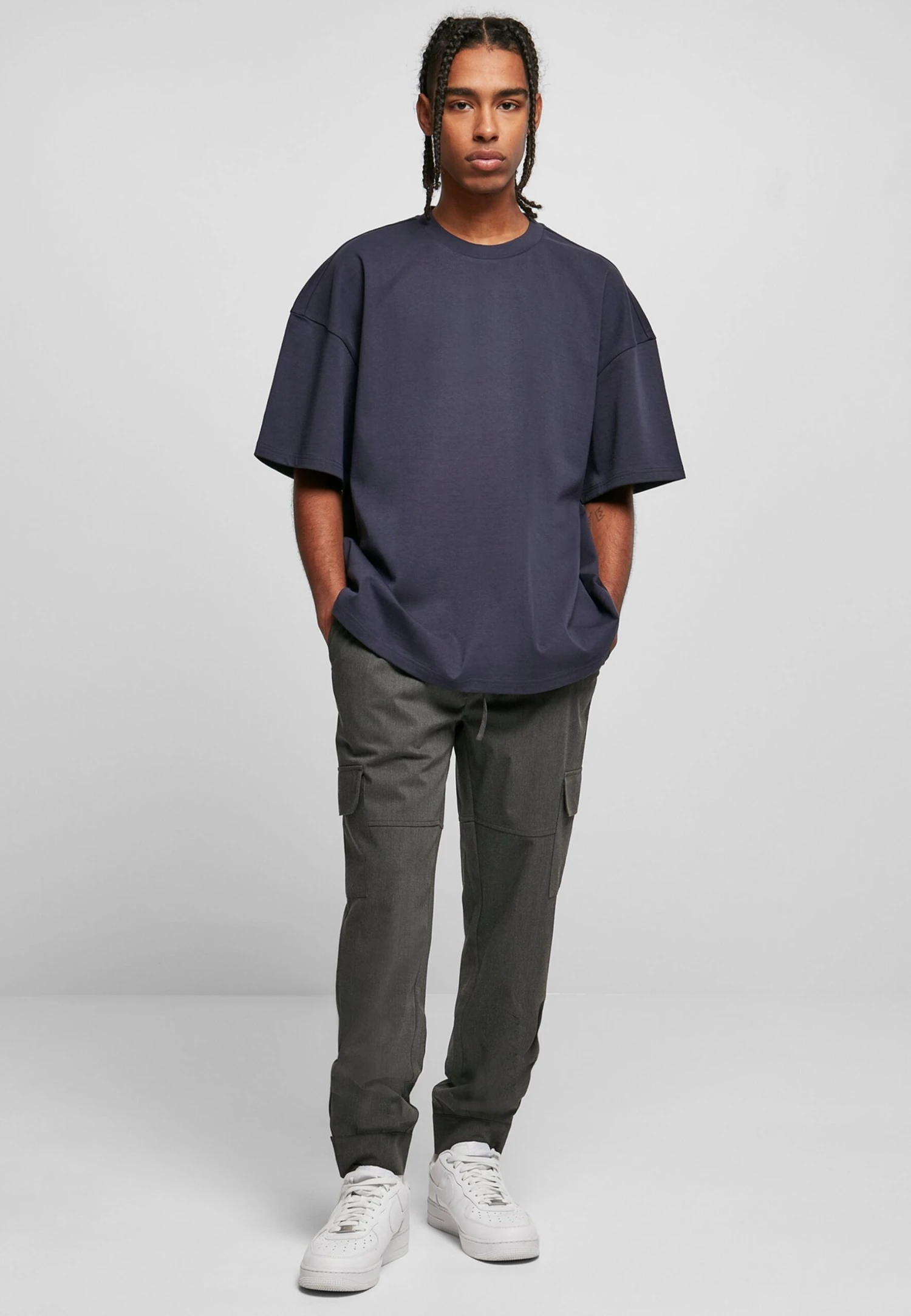 URBAN CLASSICS Ultra Heavy Oversized- T-Shirt Basic - Midnightnavy 4 URBAN CLASSICS Ultra Heavy Oversized- T-Shirt Basic - Midnightnavy - Afbeelding 2