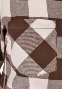 URBAN CLASSICS Overhemdblouse - Pink Brown -Urban Classics fa5419db08c041f78cb267fa42c5b3c7