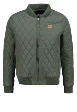 URBAN CLASSICS Diamond - Jas - Olive -Urban Classics fa85ae4bf6f14aa0b8982646b90435e5