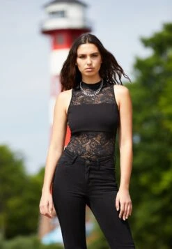 URBAN CLASSICS Ladies Body - Blouse - Black