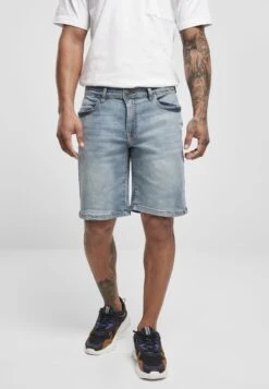 URBAN CLASSICS Relaxed Fit Jeans Shorts - Jeansshort - Light Destroyed Washed