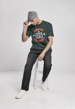 URBAN CLASSICS College Print Tee - T-Shirt Print - Bottlegreen -Urban Classics ff7d845d8e8c49819d307f980fd4b73b