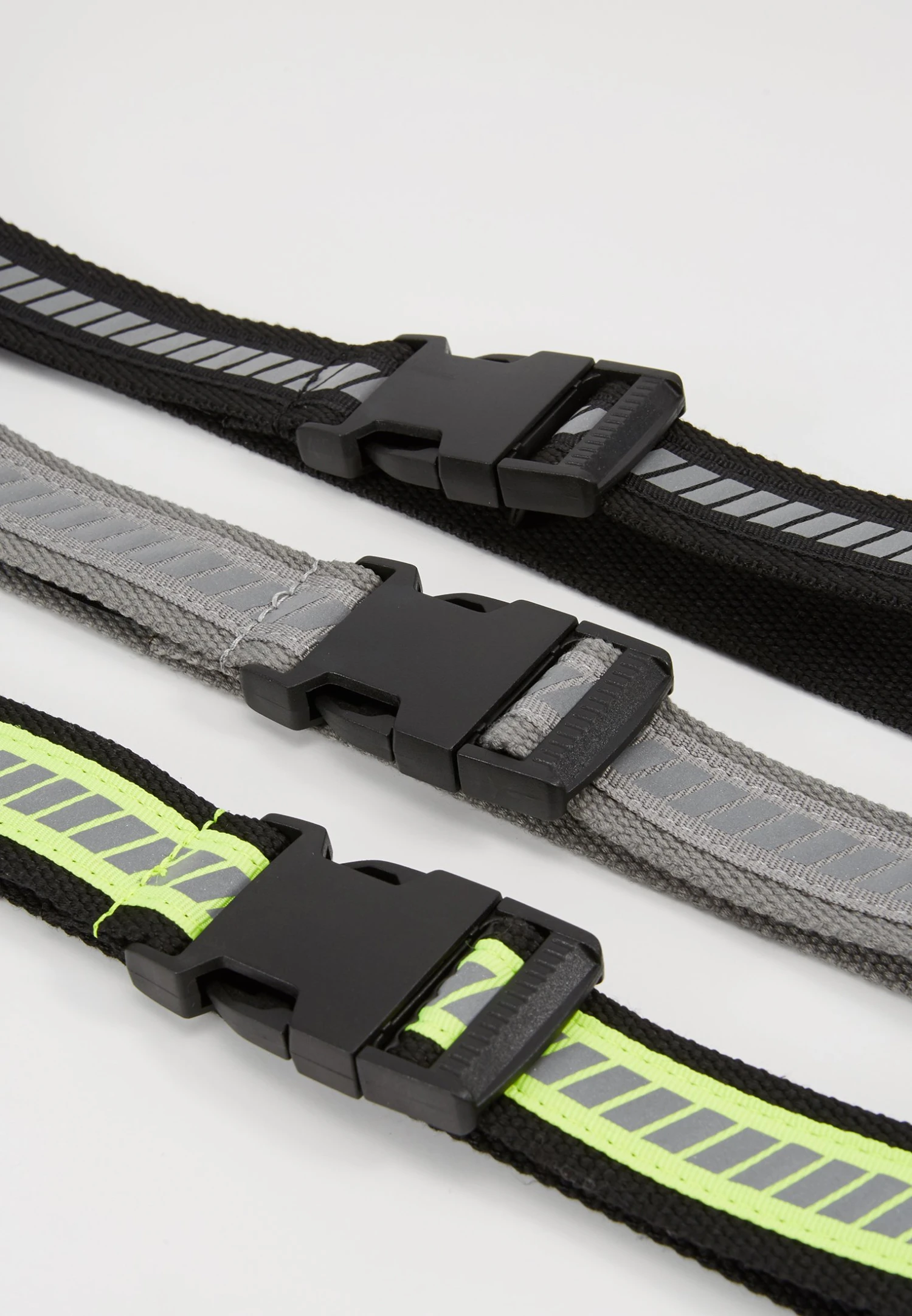URBAN CLASSICS Reflective Belt 3 Pack - Riem - Black/Silver/Neonyellow/Grey 5 URBAN CLASSICS Reflective Belt 3 Pack - Riem - Black/Silver/Neonyellow/Grey - Afbeelding 3